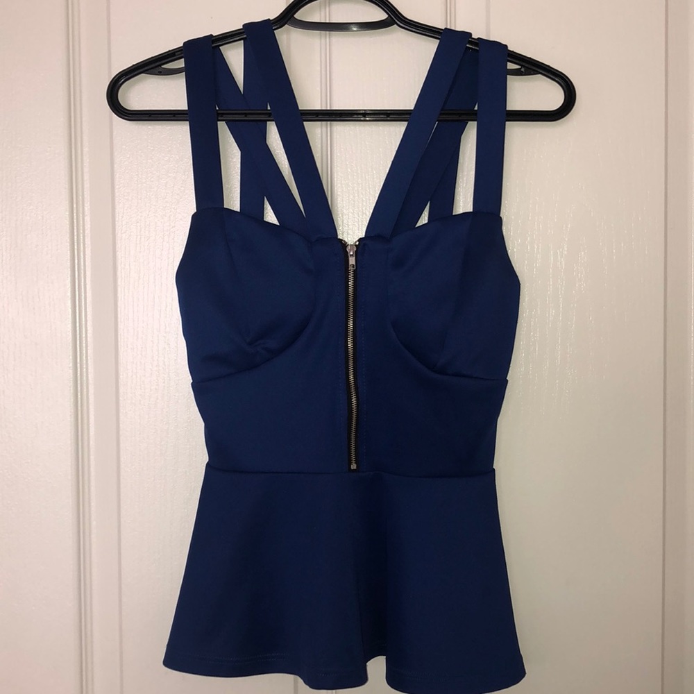 Navy blue top